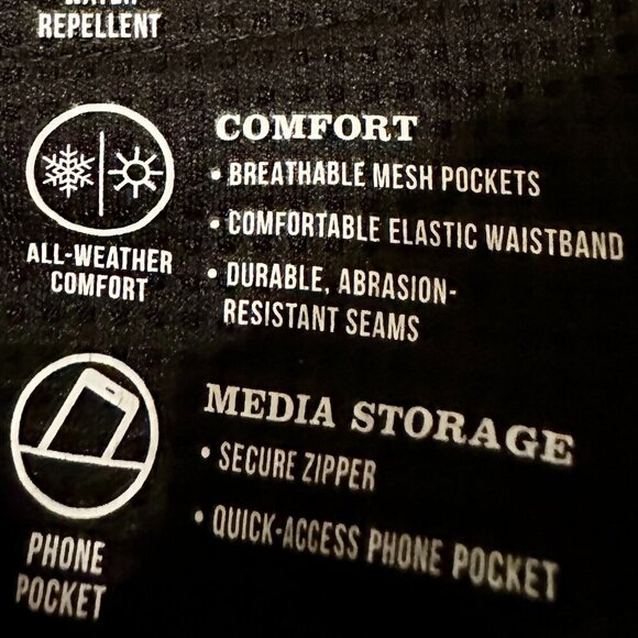 New Orvis Tech Pants Men's Size W38 X L30 Gray Water Resistant Stretch Fabric - Picture 9 of 11